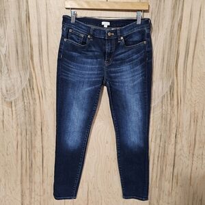 JCrew Factory Womens Size 28 Medium Wash Low Rise Stretch Denim Skinny Jeans